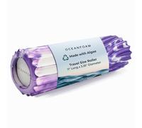 Oceanfoam Rodillo ondulado de mármol morado, ergonómico texturizado, rodillo de espuma para masaje muscular miofascial de espalda, yoga, atletismo, rigidez corporal, ejercicios de estiramiento,