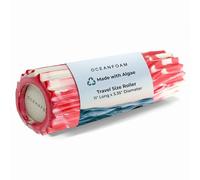 Oceanfoam Rodillo ondulado de mármol rojo - Rodillo ergonómico de espuma para masaje muscular miofascial de espalda - yoga, atletismo, rigidez corporal, ejercicios de estiramiento, entrenador de