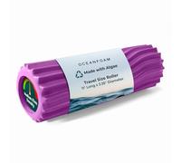 Oceanfoam Rodillo ondulado magenta - Rodillo ergonómico de espuma para masaje muscular miofascial de espalda - yoga, atletismo, dolor corporal y rigidez, estiramiento, ejercicio, entrenamiento de
