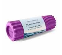 Oceanfoam Rodillo ondulado magenta - Rodillo ergonómico de espuma para masaje muscular miofascial de espalda - yoga, atletismo, dolor corporal y rigidez, estiramiento, ejercicio, entrenamiento de