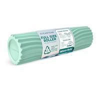 Oceanfoam Seafoam Tidal Roller - Rodillo ergonómico de espuma de masaje miofascial de espalda con textura de onda ancha - Yoga, atletismo, rigidez corporal, estiramiento, ejercicios de equilibrio,