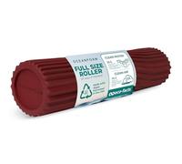 Oceanfoam Tidal Roller - Rodillo de espuma de masaje muscular para dolor de espalda y estiramiento, textura firme y ergonómica de onda ancha, yoga, atletismo y bienestar, tamaño completo, 20 x 5