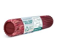 Oceanfoam Tidal Roller - Rodillo de espuma de masaje muscular para dolor de espalda y estiramiento, textura firme y ergonómica de onda ancha, yoga y atletismo, tamaño completo, 20 x 5 pulgadas