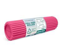 Oceanfoam Tidal Roller - Rodillo de espuma para masaje muscular para dolor de espalda y estiramiento, textura ergonómica de onda ancha, yoga, atletismo y bienestar, tamaño completo, 20 x 5 pulgadas,