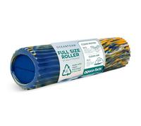 Oceanfoam Tidal Roller - Rodillo de espuma para masaje muscular para dolor de espalda y estiramiento, textura de onda ancha, diseño ergonómico, yoga y atletismo, tamaño completo, 20 x 5 pulgadas