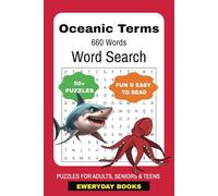 Oceanic Terms Word Search Puzzle Book: Word Searches with Easy to Read Print about Big-game fishing, Marine Fish, Fish, Oceanic Words, Marine Life and ... Gift Adults for Vacations, and Free Times