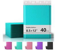 Oceanite Paquete de 40 sobres de burbujas de 8.5 x 12 pulgadas, color verde azulado