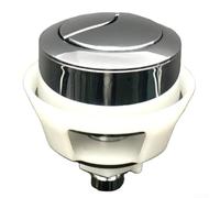 Oceanlend Reemplazo de botones de descarga de inodoro, botón redondo de aire, chapado en cromo ABS, Para WC, Tolet (plata), 1ZQOSV1LCE3FXBCQ5794