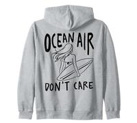 Océano Aire No Importa Surfista Chica Playa Océano Olas Surf Sudadera con Capucha