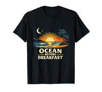 Océano Antes del Desayuno Diseño Playa Amanecer Surf Estilo de Camiseta