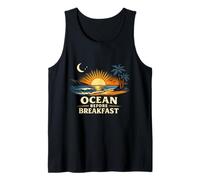 Océano Antes del Desayuno Diseño Playa Amanecer Surf Estilo de Camiseta sin Mangas