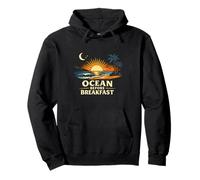 Océano Antes del Desayuno Diseño Playa Amanecer Surf Estilo de Sudadera con Capucha