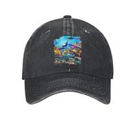 Océano Delfín Tiburón Tortuga Coral Mar Pez Orca Ballena Arrecife Sol Gorra de Béisbol Mujeres Hombres Diseño Trucker Gorra Gorra de Béisbol de Verano