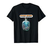 Océano Dentro Botella Arte Vida Marina Espiral Escena Camiseta