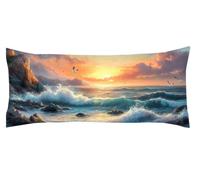 OcéAno Funda Cojin 60 x 180cm Funda Almohada Gaviota Protector Almohada Cervicales y Cuello Cojines Cama Protector de Almohadas, Embarazada Hombros Cuello Apoyo, para Almohadas de Verano Kl-176