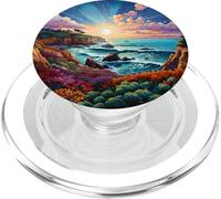 Océano Olas Océano Pacífico Costera PopSockets PopGrip para MagSafe