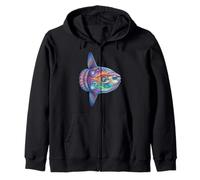 Océano Sunfish Mola Mola Peces Abstracto Arte Sudadera con Capucha