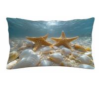 OcéAno Terciopelo Funda Cojin 40x70cm Juego de 1, Funda Almohada 40x70 3-52