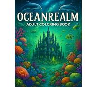 Oceanrealm Adult Coloring Book: A Deep-Sea Journey of Relaxing Ocean Scenes, Majestic Marine Creatures & Stress-Relief Underwater Worlds