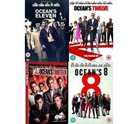 Ocean's All 4 Movies Collection DVD - Ocean's Eleven, Ocean's Twelve, Ocean's Thirteen, Ocean's 8 Complete Collection DVD
