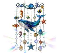 Oceans Animal Sun Catching Wind Chimes - Colorful Patio Decorations