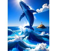 Ocean's Leap: A Premium 180-Page Dotted Grid Journal: An Epic 7.5x9.25" Papercraft Seascape by Lyra Moss | For Big Ideas, Bold Plans, and Limitless Creativity