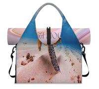 Oceans Sea Turtles - Bolsa deportiva de lona para mujeres y hombres, bolsa de fin de semana con compartimento para zapatos, bolsa de equipaje para yoga, gimnasio, viajes, color, L, Organizador de