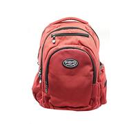 OCEAN'S WAVE - Mochila Multizipper con 5 Compartimentos - Mochila Escolar con Asa y Tirantes Acolchados - Mochila Unisex Resistente - Medidas 49 x 37 x 27 cm - Color Granate Olas