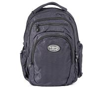 OCEAN'S WAVE - Mochila Multizipper con 5 Compartimentos - Mochila Escolar con Asa y Tirantes Acolchados - Mochila Unisex Resistente - Medidas 49 x 37 x 27 cm - Color Negro Olas