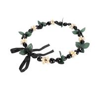 oceanside Collar Lei de Nuez Kukui, Nueces de Leis Kukui Hawaianas Hechas a Mano, Nueces de Longitud Ajustable Lei Collar para Graduación