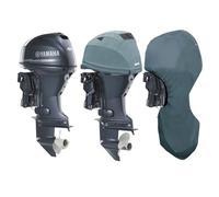 Oceansouth + Combo de cubierta completa y ventilada personalizada + "para"/"compatible con"/"compatible con"/"diseñado para" + Yamaha Outboard + F30B, F40F 3CYL 747cc (de 2009 a 2024) + longitud de la