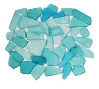 Ocefeiyue Sea Blue Glass Seaglass Broken Piezas rotas para Decoracin de Partes de Partido de la playa Aquarium Home Fillers Crafts 1 lb