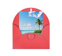 OCELIO Beautiful Island In The Sea - Tarjetas de felicitación para todas las ocasiones, tarjetas de aniversario, tarjetas de agradecimiento, tarjetas de boda, tarjetas de amistad, tarjetas de regalo