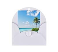 OCELIO Beautiful Island In The Sea - Tarjetas de felicitación para todas las ocasiones, tarjetas de aniversario, tarjetas de agradecimiento, tarjetas de boda, tarjetas de amistad, tarjetas de regalo