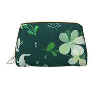 OCELIO Bolsa de maquillaje Grass And Dove de gran capacidad, bolsa de cosméticos de viaje, bolsa organizadora de maquillaje de piel sintética para mujer, Blanco, Talla única