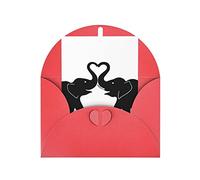 OCELIO Tarjetas de felicitación de elefante viejo y joven para todas las ocasiones, tarjetas de aniversario, tarjetas de agradecimiento, tarjetas de boda, tarjetas de amistad, tarjetas de regalo