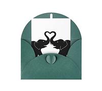 OCELIO Tarjetas de felicitación de elefante viejo y joven para todas las ocasiones, tarjetas de aniversario, tarjetas de agradecimiento, tarjetas de boda, tarjetas de amistad, tarjetas de regalo