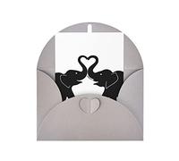 OCELIO Tarjetas de felicitación de elefante viejo y joven para todas las ocasiones, tarjetas de aniversario, tarjetas de agradecimiento, tarjetas de boda, tarjetas de amistad, tarjetas de regalo