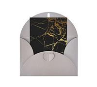 OCELIO Tarjetas de felicitación de mármol negro para todas las ocasiones, tarjetas de aniversario, tarjetas de agradecimiento, tarjetas de boda, tarjetas de amistad, tarjetas de regalo