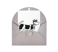 OCELIO Tarjetas de felicitación de vaca blanca y negra, para todas las ocasiones, tarjetas de aniversario, tarjetas de agradecimiento, tarjetas de boda, tarjetas de amistad, tarjetas de regalo