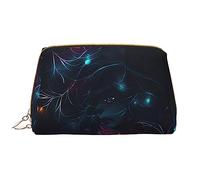 OCELIO The Girl In The Dream - Bolsa de cosméticos portátil de cuero (grande), bolsa de cosméticos con cremallera, bolsa de aseo de viaje, bolsa de almacenamiento de viaje, color blanco, talla única,