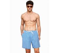 OcenaSun10 Bañador Hombre Bermudas Cortos de un Color, Shorts de Baño para Natación, Secado Rápido para Vacaciones (FR/ES, Letras, 3XL, Regular, Regular, Azul)