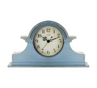 OCEST Reloj Vintage de repisa Estilo rústico - 33 x 18 cm, Acabado Dorado de Cuarzo, Funciona con Pilas, decoración clásica contemporánea de Escritorio y Estante para Sala de Estar, Oficina, Mesa de