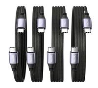 Ocetea Cable USB C de 60 W, paquete de 4 unidades, 0,3 m, 1 m, 2 m, 2 m, cable USB C a USB C, PD 3.0, cable de carga rápida USB C, compatible con iPhone 16 15 Pro Max, MacBook Pro Air, iPad Pro Air