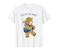 Och Aye The Moo! Gaitas Highland Cow Camiseta