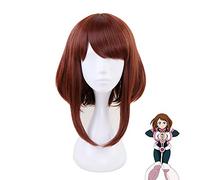 Ochako Uraraka Peluca Boku No Hero Academia Cosplay Peluca Sintética Roja Corta Anime My Hero Academia Cosplay Ochaco Uraraka Mz-1164