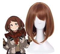 Ochako Uraraka Peluca Boku No Hero Academia Cosplay Peluca Sintético Rojo Corto Anime My Hero Academia Cosplay Ochaco Uraraka