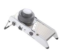 Ochenta mandolina rebanadora ajustable de 18 tipos de cortador de verduras profesional, cortador manual de acero inoxidable, Rallador de verduras para gofres de frutas blanco