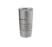 Ochenta y seis diccionario Definición Activista Político Diseño Vaso térmico de acero inoxidable de doble pared