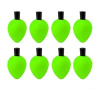 Ocho piezas de Eva ligeros flotadores de pesca de flotabilidad fuerte Bobbers fácil de instalar estilo deslizante para río, lago, mar, equipo de pesca en varios colores (verde)